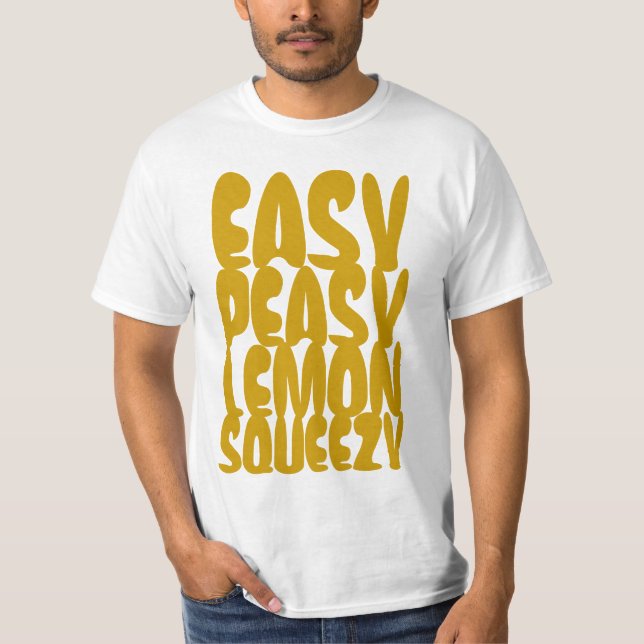 Einfache Peasy Zitrone SQUEEZY T-Shirt (Vorderseite)