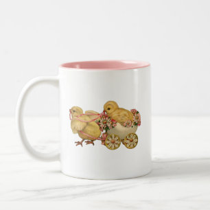 Einfache Peep-Tasse, um Ihren Ostertisch zu akzent Zweifarbige Tasse