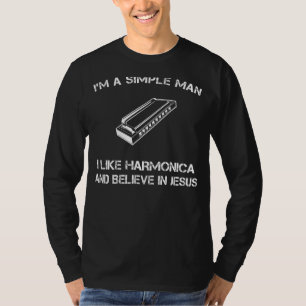 Einfache Person: Harmonica & Jesus T-Shirt (35 Zei