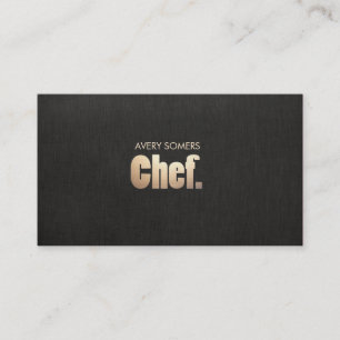 Einfache Personal Koch Catering Visitenkarte