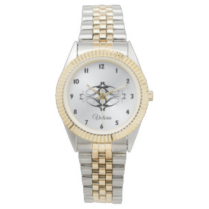 Einfache Personalisierte Bildunterschrift Armbanduhr