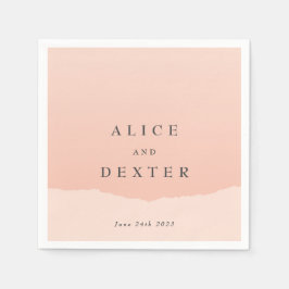 Einfache Personalisierte Hochzeit Napkins Serviette