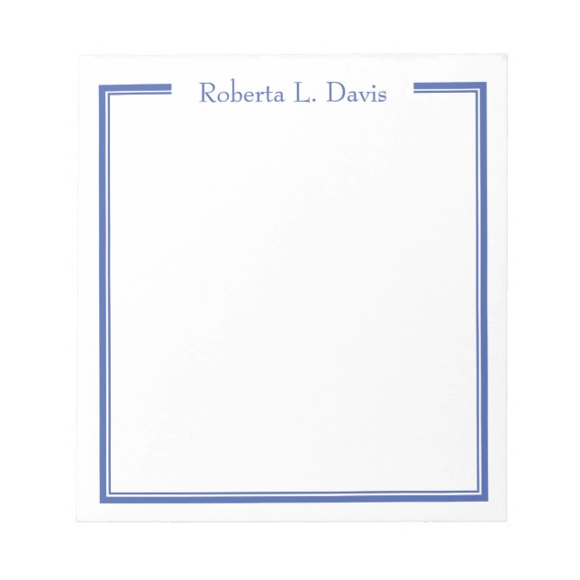 Einfache personalisierte Linien Notizblock (Vorderseite)