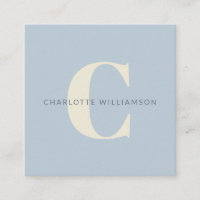 Einfache Personalisierte Monogramm und Name in Bla