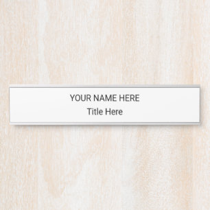 Einfache personalisierte Namensplatte & langes Hän Türschild