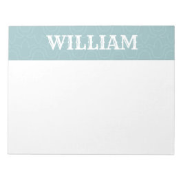 Einfache personalisierte Namensstreifen Notizblock