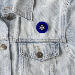 Einfache personalisierte Navy-Button mit Volltonfa Button
