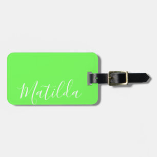 Einfache Personalisierte Neon-Farbe Gepäckanhänger