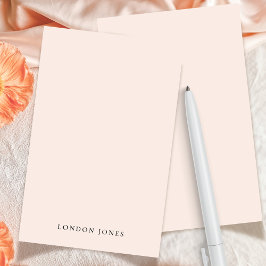 Einfache Personalisierte Stationery Elegantes Rosa Briefpapier