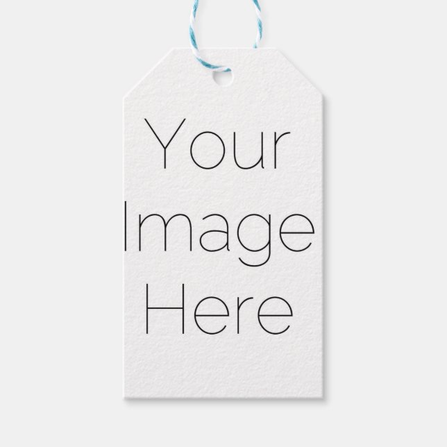 Einfache persönliche Foto-Geschenkmarke Geschenkanhänger (Vorderseite)