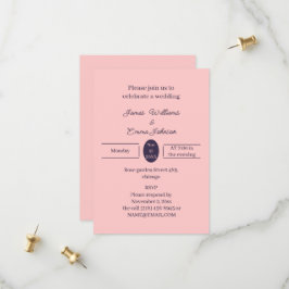 Einfache Pfirsicheigung Save The Date