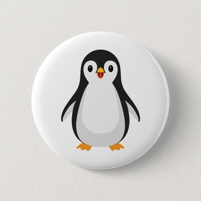 Einfache Pinguine Button (Vorderseite)