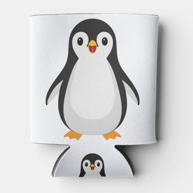 Einfache Pinguine Dosenkühler (Vorderseite)