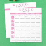 Einfache Pink- und Weißpunktekarte - Notepad Notizblock<br><div class="desc">Entferne so viele Punktkarten wie nötig von diesem Notizblock und schlüpfe dein Bunco-Spiel mit diesen, bereit zu gehen und leicht zu benutzen, Abreißen von Punkteblättern und jeder Spieler kann leicht behalten, die Spur seiner Gewinne und Verluste, sowie das Sammeln von buncos und kleinen buncos für bis zu fünf Runden. Hübsche...</div>