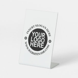 Einfache Platzierung von Logos und moderne Berufli Sockelschild