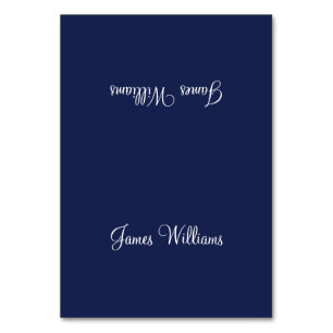 Einfache Platzierungskarten für benutzerdefinierte Tischnummer