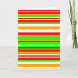 Einfache Positive-Vibes-Feier-Streifenmuster Karte