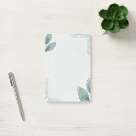Einfache Post-it-Notizen mit Blattmuster Post-it Klebezettel