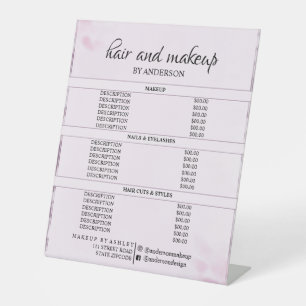 Einfache Preise für schwarz-weiße Haare Sockelschild