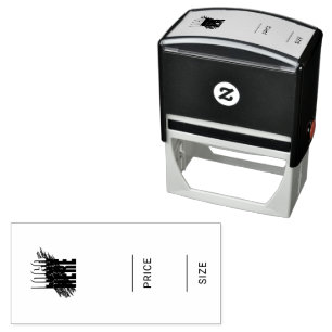 Einfache Preisgröße mit Business-Logo Permastempel