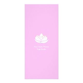 Einfache Preisliste Pink & Orange Lotusblüte Werbekarte