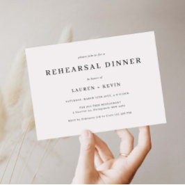 Einfache Probe Minimalistisch Einladung