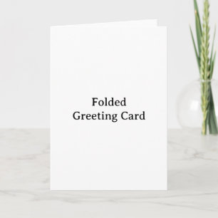 Einfache professionelle 5" x 7" gefaltete Grußkart Karte