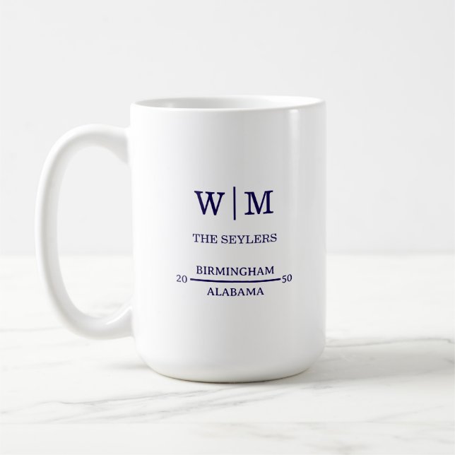 Einfache professionelle gefrostete Hochzeit Kaffeetasse (Links)