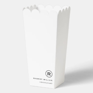 Einfache professionelle Geschäftspopcorn-Gunstbox Geschenkschachtel