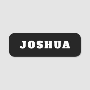 Einfache professionelle schwarze Unternehmensfirma Namensschild