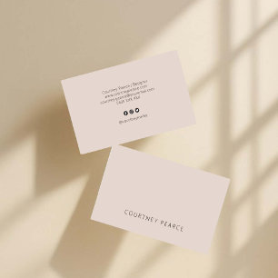 Einfache professionelle Visitenkarte mit QR-Code