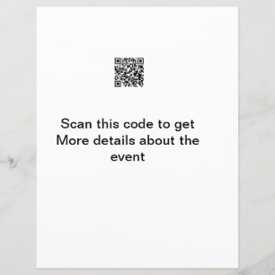 Einfache Q R-Code-Scan-Business-Ereignisvorlage