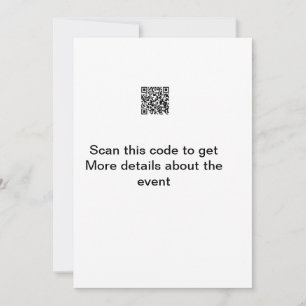 Einfache Q R-Code-Scan-Business-Ereignisvorlage Feiertagskarte