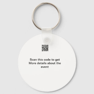 Einfache Q R-Code-Scan-Business-Ereignisvorlage Schlüsselanhänger