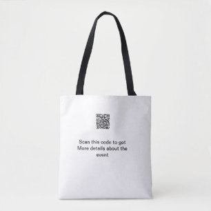 Einfache Q R-Code-Scan-Geschäftsveranstaltungsvorl Tasche