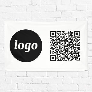 Einfache QR-Code für Logos und Text Banner