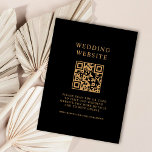 Einfache QR-Code für Schwarz und Gold-Hochzeiten Begleitkarte<br><div class="desc">Diese einfachen,  modernen Umschließungskarten verfügen über eine QR-Code-Vorlage,  die es Ihnen leicht macht,  Ihre Gäste auf Ihre Hochzeitswebsite oder Ihr Registrierungsregister zu leiten. Schwarz und Gold sind in eleganten Farben gehalten,  die Einrichtung ist elegant und stilvoll.</div>