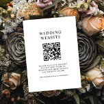 Einfache QR-Code für Schwarz-Weiß-Hochzeiten Begleitkarte<br><div class="desc">Diese einfachen,  modernen Umschließungskarten verfügen über eine QR-Code-Vorlage,  die es Ihnen leicht macht,  Ihre Gäste auf Ihre Hochzeitswebsite oder Ihr Registrierungsregister zu leiten. Schwarz-Weiß-Farbgebung ist elegant und stilvoll!</div>