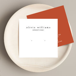 Einfache quadratische Stuhlvorratskarte