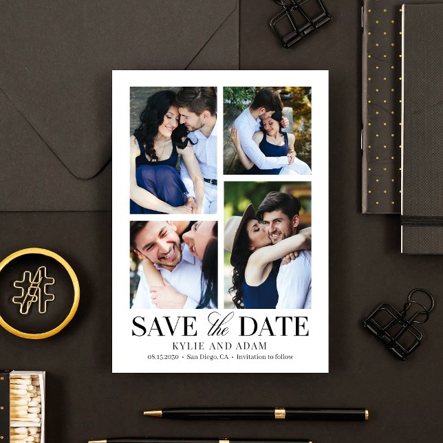 Einfache Rahmen-EDITABLE-COLOR-Save the Date-Karte Dankeskarte (Von Creator hochgeladen)