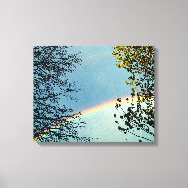 Einfache Rainbow&Trees 2 Leinwanddruck (Vorderseite)