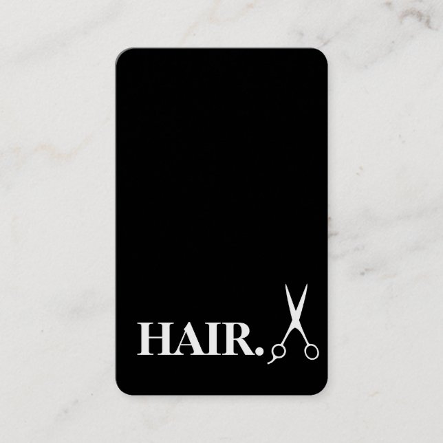 Einfache Razor Gold Blade Barber Business Card Visitenkarte (Vorderseite)