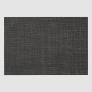 Einfache realistische Burlap Rustikal Black Grau K Seidenpapier