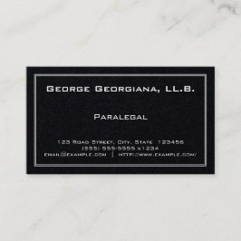 Einfache Rechtsassistent-Visitenkarte Visitenkarte