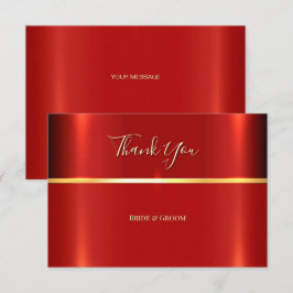 Einfache Red Dankeschön Card Dankeskarte