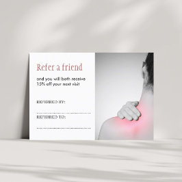 Einfache Referenzkarte für Elegant-Massage-Therape Empfehlungskarte