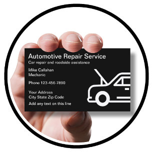 Einfache Reparatur von Auto Visitenkarte