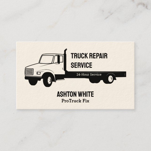 Einfache Reparatur von Lkw Visitenkarte (Vorderseite)