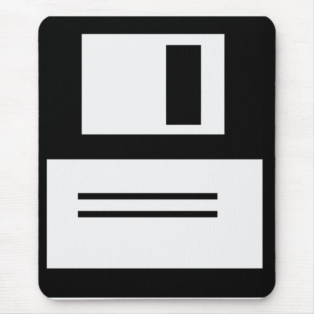 Einfache Retro Diskette Mousepad (Vorne)