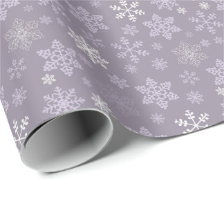 Einfache Retro-Schneeflocken Weihnachten Geschenkpapier